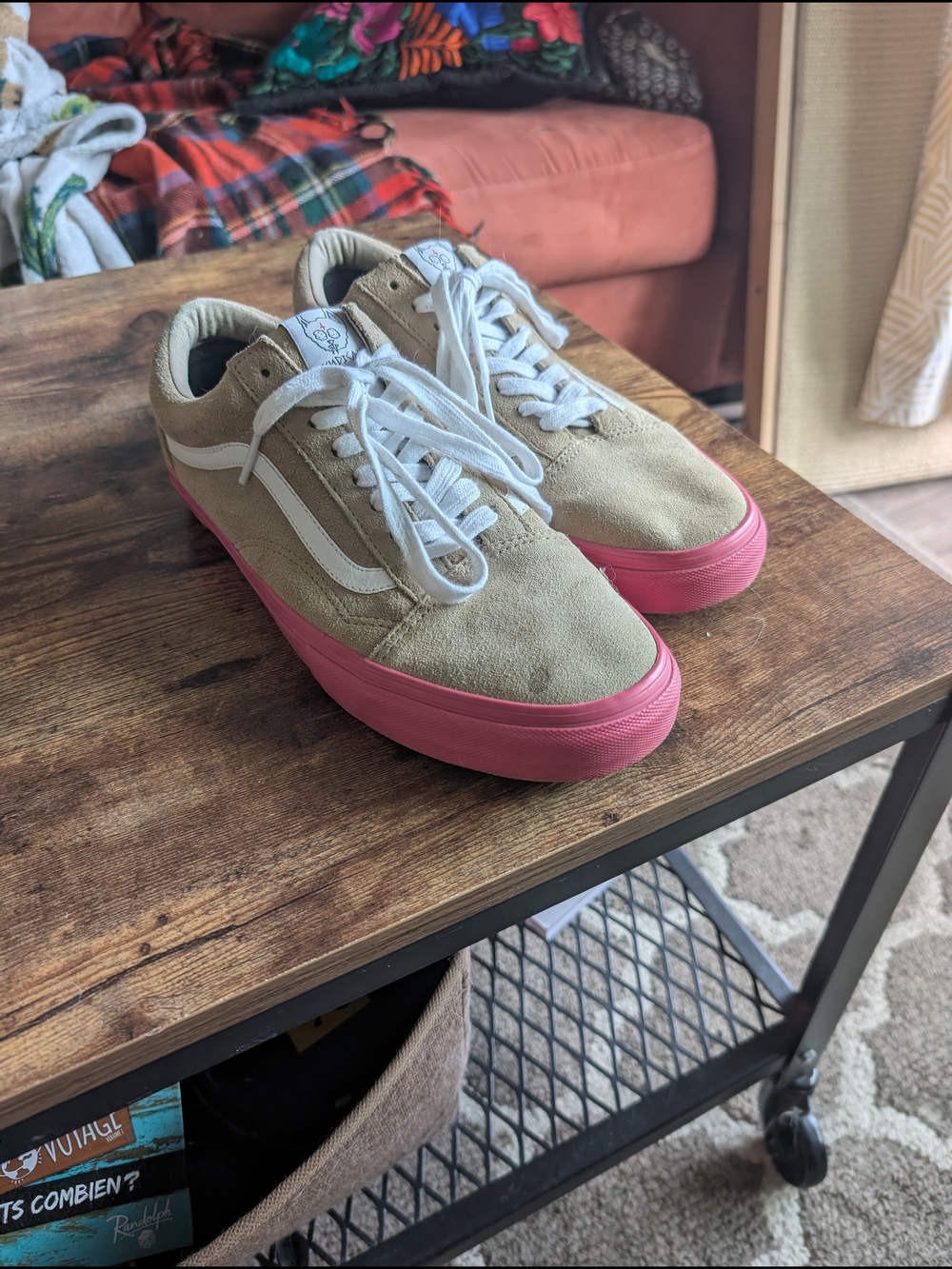 Original 2014 Vans Old School Syndicate Golf wang Tan Suede and Pink Sole